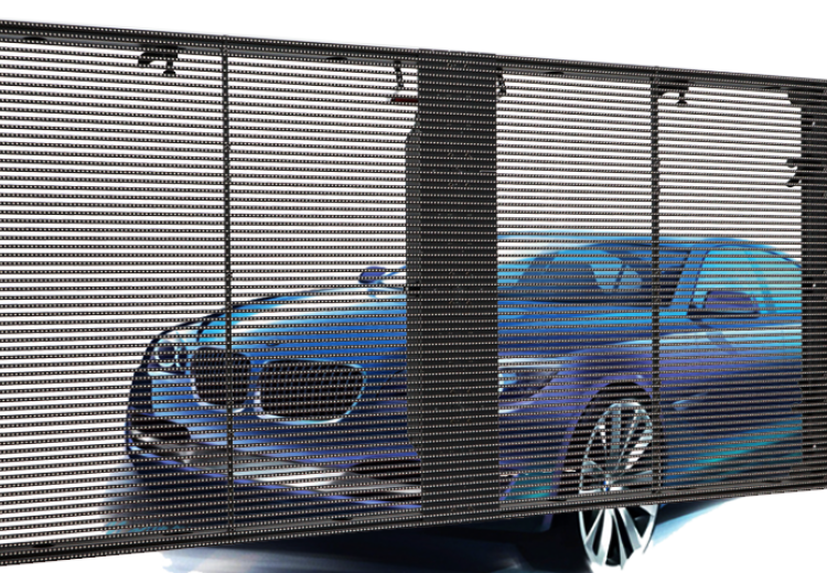 Transparent screen black rental