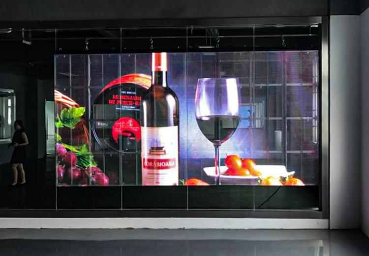  transparent screen/outdoor transparent led display/film led screen