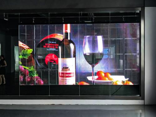  transparent screen/outdoor transparent led display/film led screen